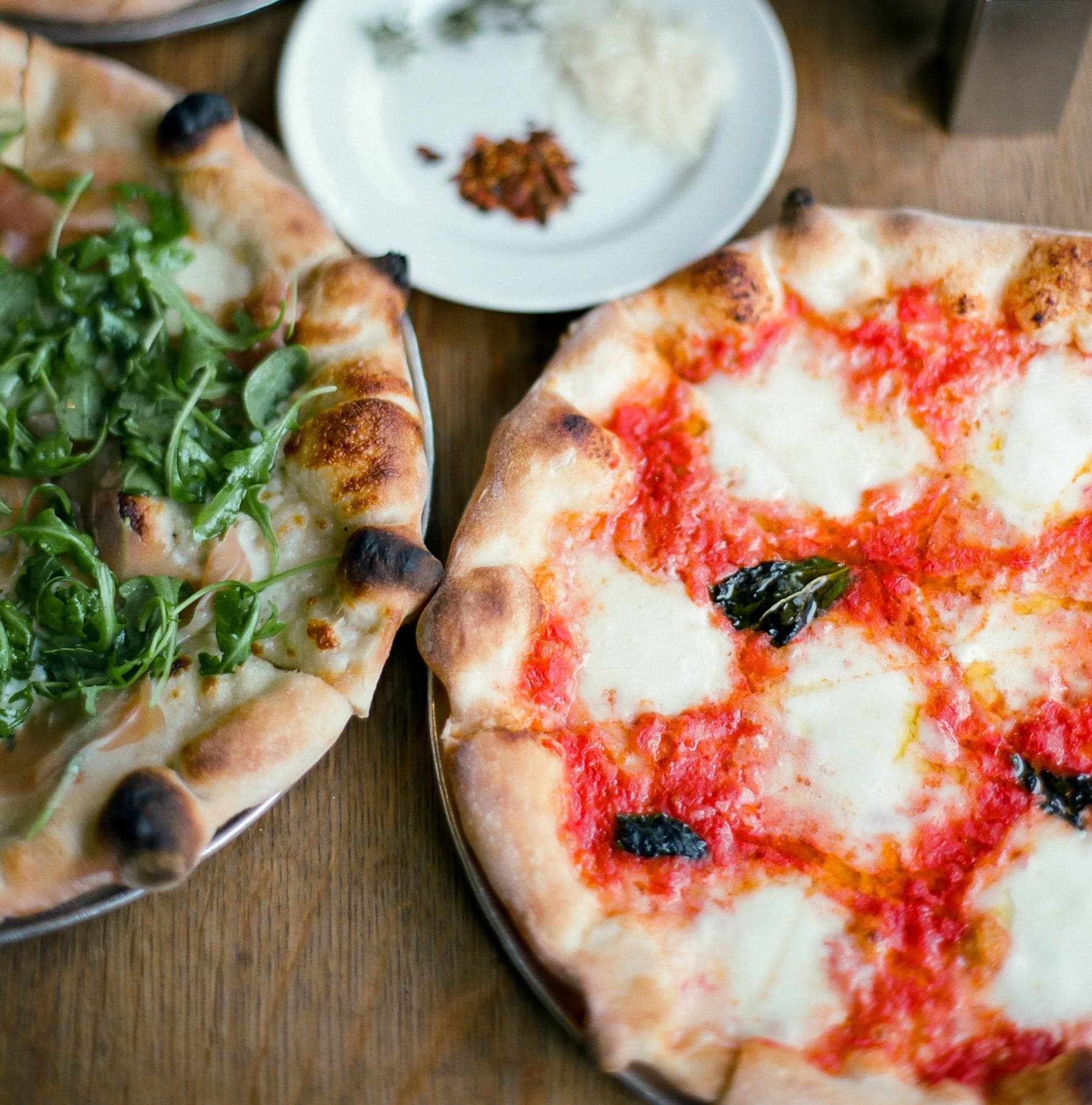Neapolitan-inspired pizza from Pizzeria Delfina / pizzeriadelfina.com